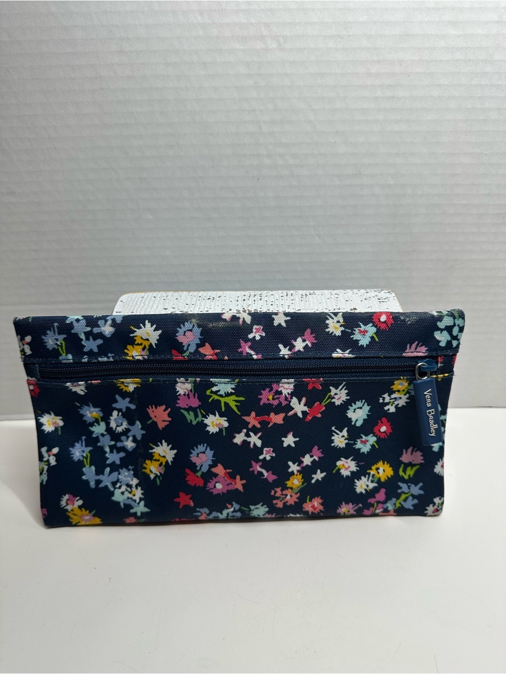 Vera Bradley Navy Floral Cosmetic Pouch